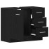 Mueble para lavabo de roble negro 63x30x54