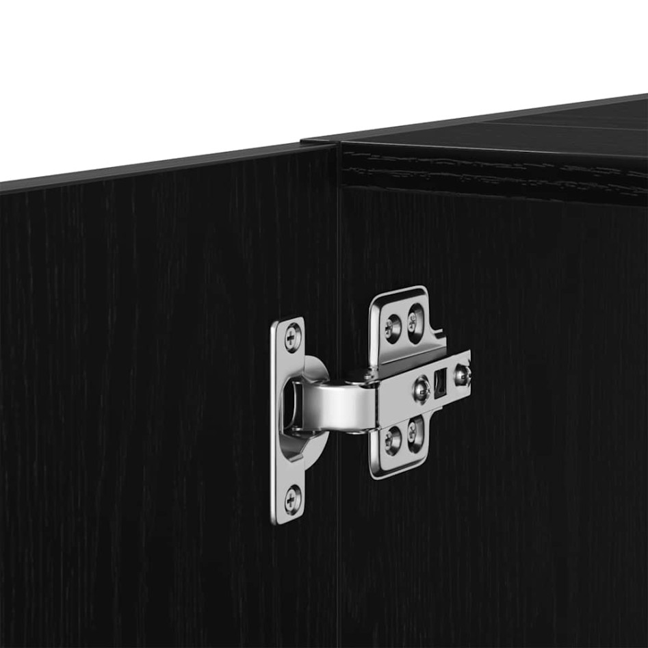 Mueble para lavabo de roble negro 63x30x54