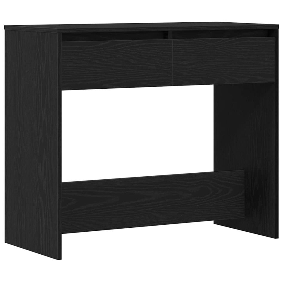 Mesa consola roble negro 89x41x76,5 cm madera de