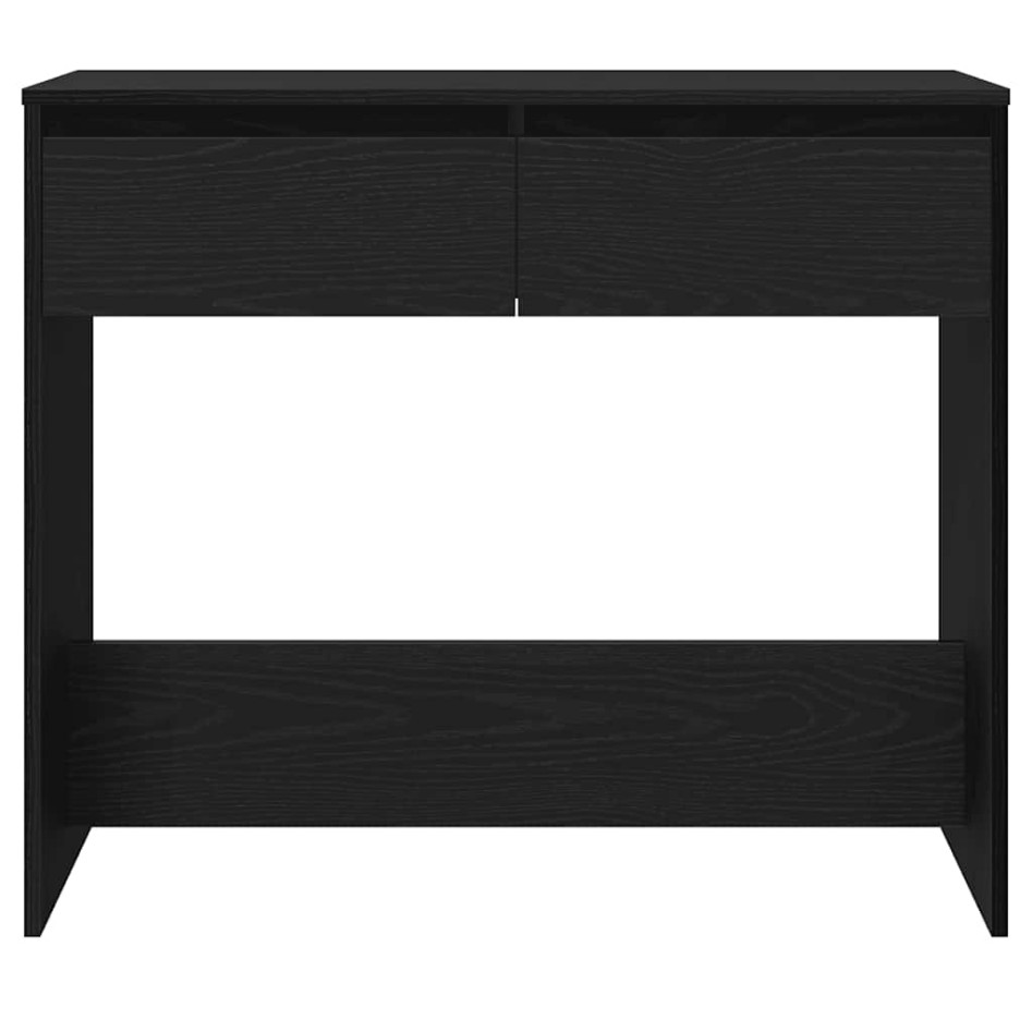 Mesa consola roble negro 89x41x76,5 cm madera de