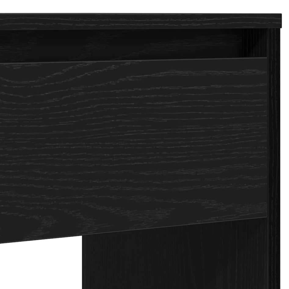 Mesa consola roble negro 89x41x76,5 cm madera de