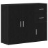 Aparador roble negro 91x29,5x75 cm madera de