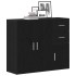 Aparador roble negro 91x29,5x75 cm madera de