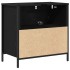 Mueble de baño con lavabo y cajones roble negro 60x34,5x60