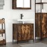 Mueble de baño con lavabo roble ahumado 60x34,5x60