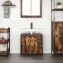 Mueble de baño con lavabo roble ahumado 60x34,5x60