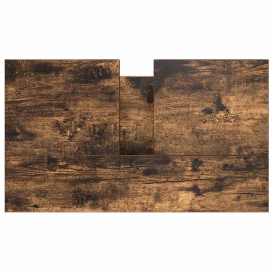 Mueble de baño con lavabo roble ahumado 60x34,5x60