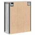 Mueble de baño de pared con espejo gris Sonoma 50x21x60