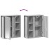 Mueble de baño de pared con espejo gris Sonoma 50x21x60