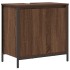 Mueble de baño con lavabo de roble marrón 60x34,5x60