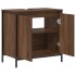 Mueble de baño con lavabo de roble marrón 60x34,5x60