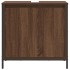 Mueble de baño con lavabo de roble marrón 60x34,5x60