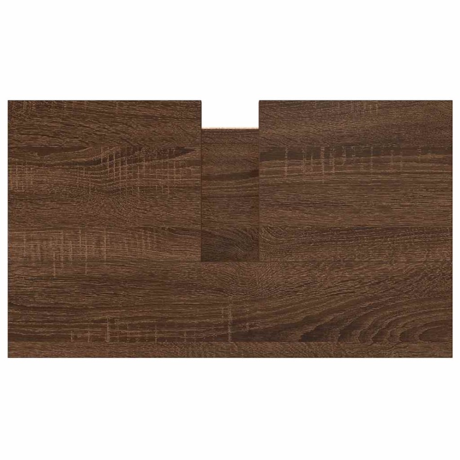 Mueble de baño con lavabo de roble marrón 60x34,5x60