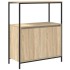 Mueble de baño con estantes roble Sonoma 76,5x35x95