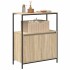 Mueble de baño con estantes roble Sonoma 76,5x35x95