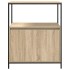 Mueble de baño con estantes roble Sonoma 76,5x35x95