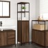 Mueble de baño con estantes roble marrón 36x35x165