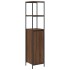 Mueble de baño con estantes roble marrón 36x35x165
