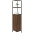 Mueble de baño con estantes roble marrón 36x35x165