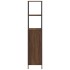 Mueble de baño con estantes roble marrón 36x35x165