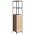 Mueble de baño con estantes roble marrón 36x35x165