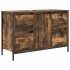 Mueble de lavabo con cajones roble ahumado 90x34,5x60