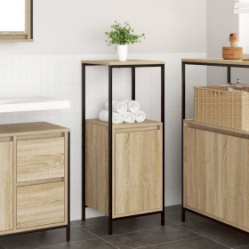 Mueble de baño con estantes roble Sonoma 36x35x95