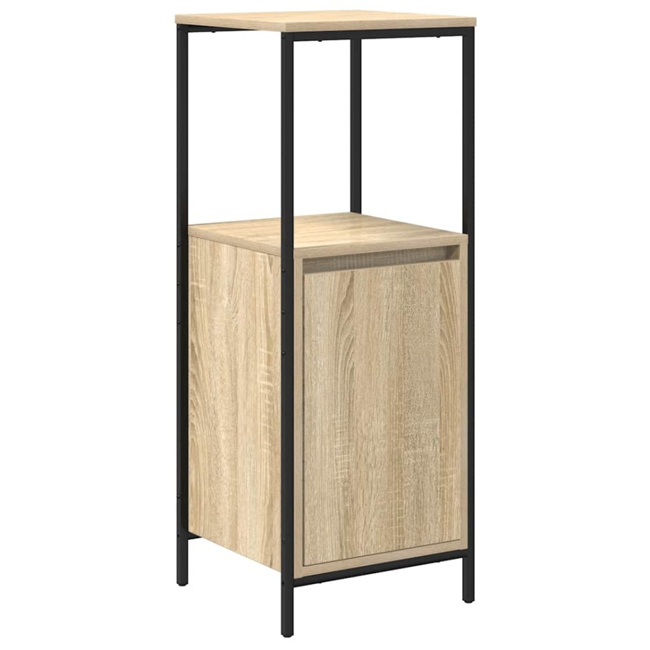 Mueble de baño con estantes roble Sonoma 36x35x95