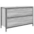Mueble de baño con lavabo y cajones gris Sonoma 90x34,5x60