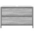 Mueble de baño con lavabo y cajones gris Sonoma 90x34,5x60