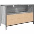 Mueble de baño con lavabo y cajones gris Sonoma 90x34,5x60