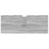 Mueble de baño con lavabo y cajones gris Sonoma 90x34,5x60