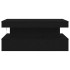Mesa de centro con luces LED roble negro 90x50x40