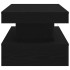 Mesa de centro con luces LED roble negro 90x50x40