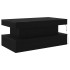 Mesa de centro con luces LED roble negro 90x50x40