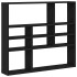Estante de pared roble negro 90x16x78 cm madera de