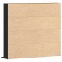 Mueble para CD roble negro 100,5x23x89,5 cm madera