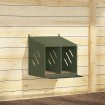 Nido para gallinas con 2 compartimentos de metal verde oliva