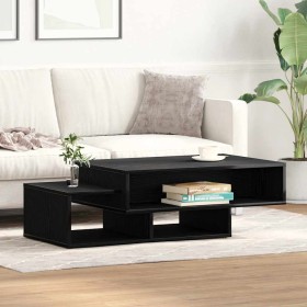 Mesa de centro de madera de roble negro 105x55x32