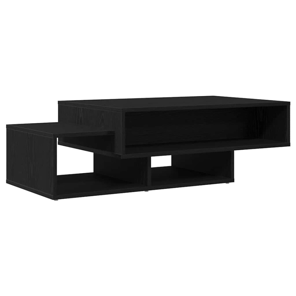 Mesa de centro de madera de roble negro 105x55x32