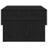 Mesa de centro de madera de roble negro 105x55x32