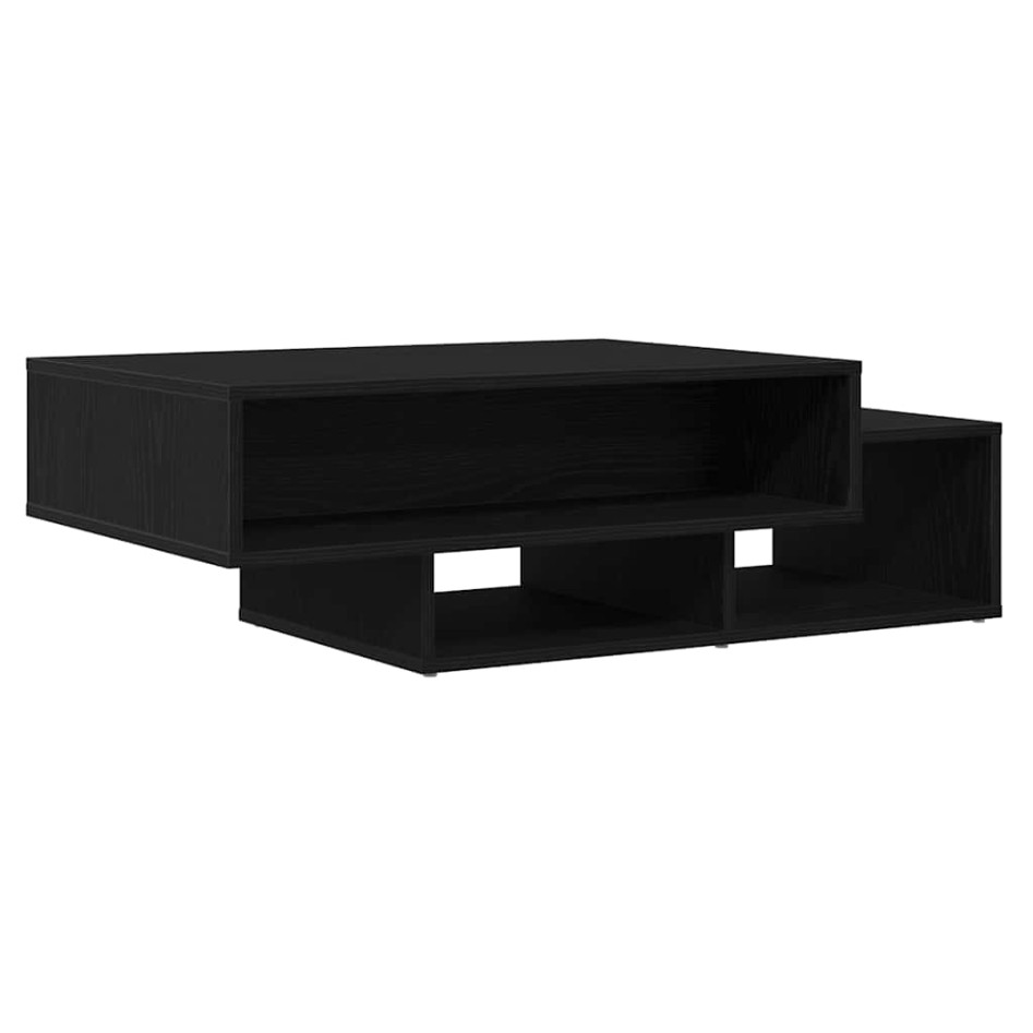 Mesa de centro de madera de roble negro 105x55x32