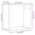 Estantes cúbicos de pared  6 uds roble negro 30x15x30