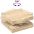 Mesa de centro giratoria 360 grados roble sonoma 70x70x34,5