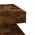 Mesa de centro giratoria 360 grados roble ahumado 50x50x34,5