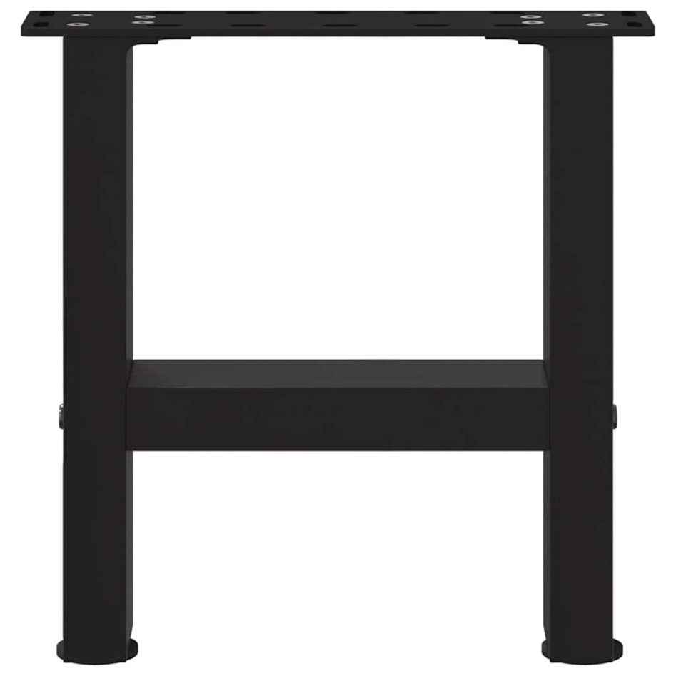 Patas de mesa de centro negro 2uds acero 40x(30-31)