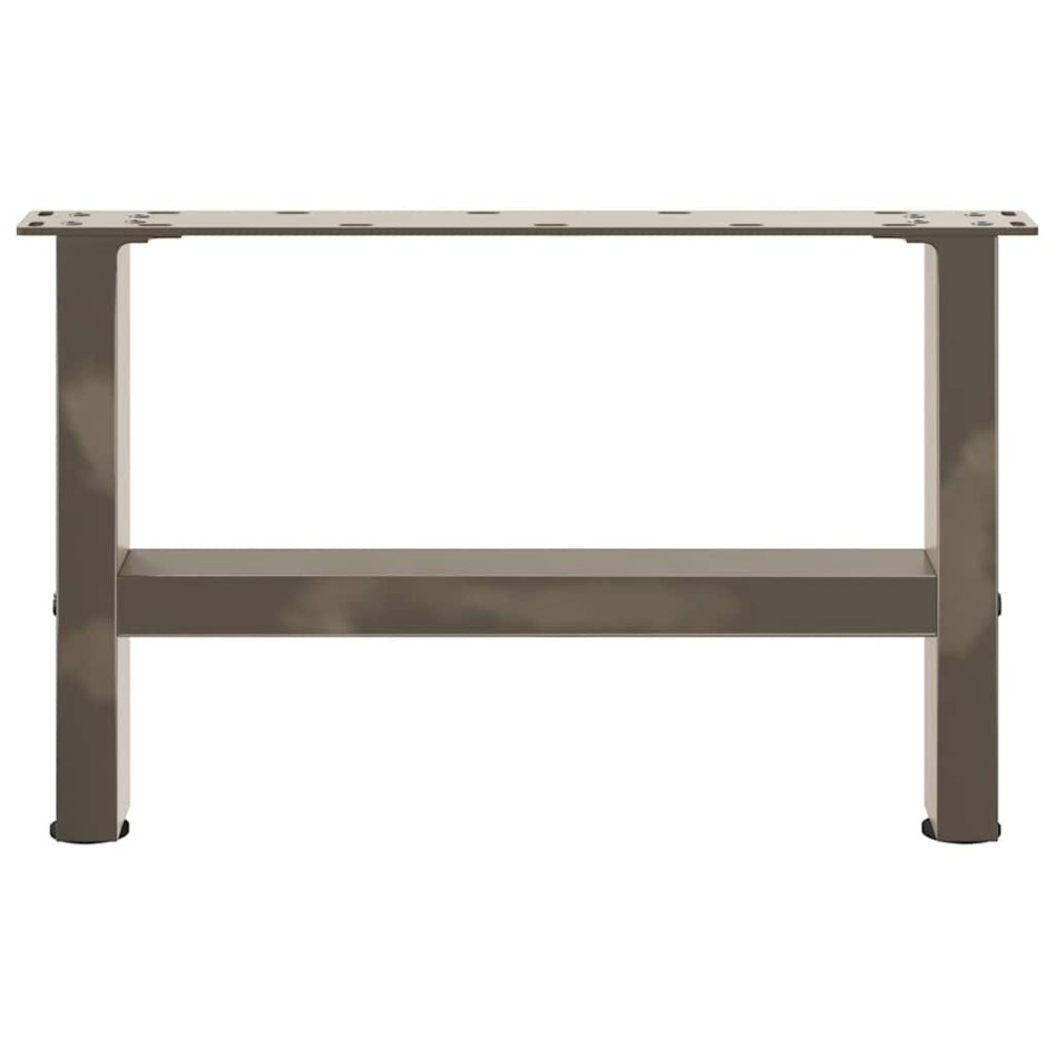 Patas para mesa de centro de acero natural 2 uds 50x(30-31)