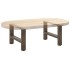 Patas para mesa de centro de acero natural 2 uds 50x(30-31)