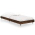 Estructura cama sin colchón madera roble ahumado 75x190