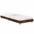 Estructura cama sin colchón madera roble ahumado 75x190